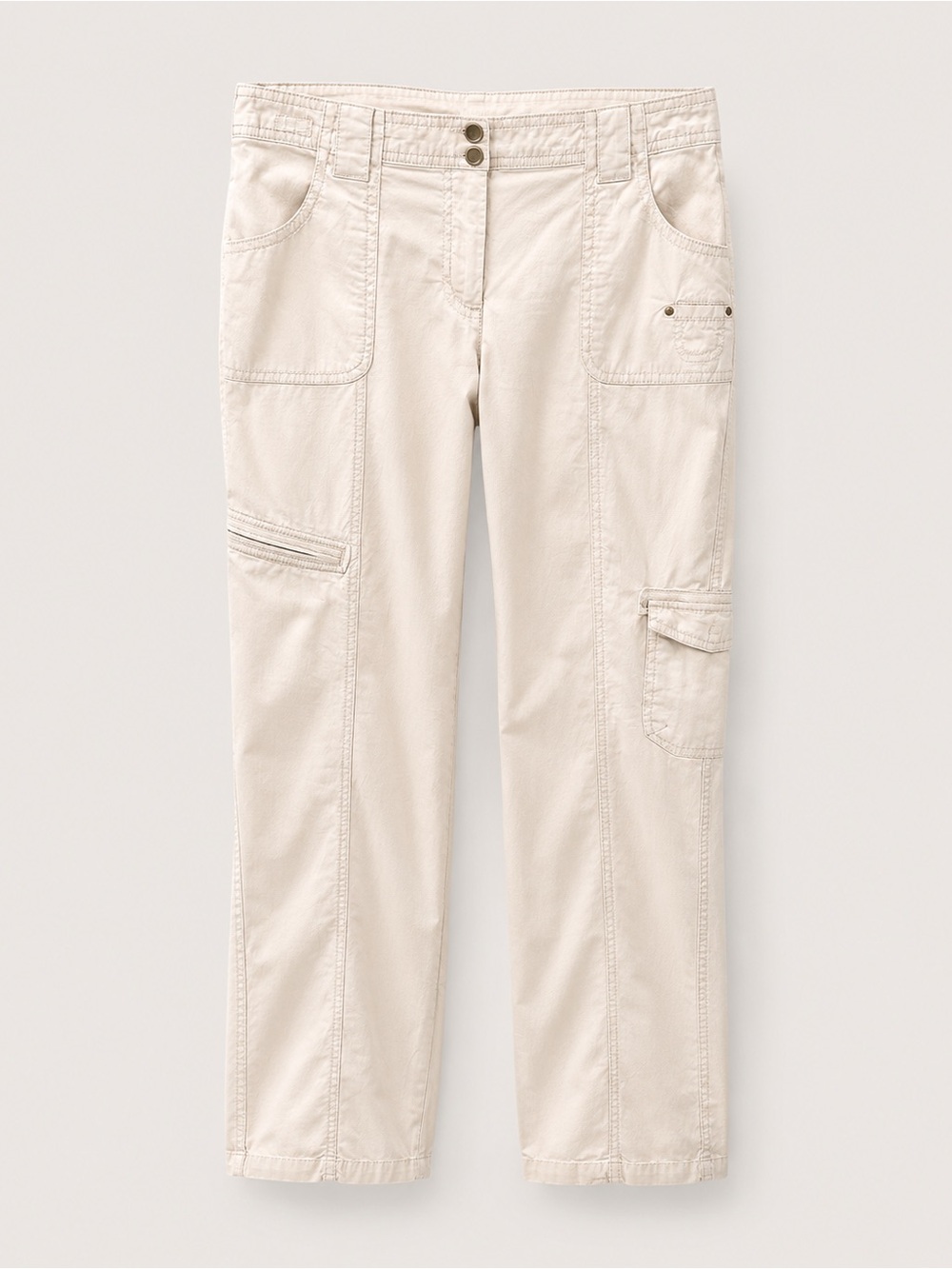 Chico's Cream Cargo Pants size 0 or small